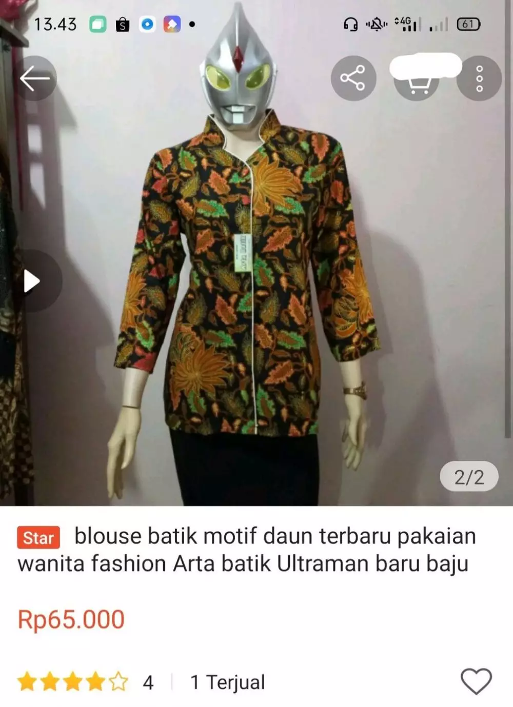 Dagangan di online shop © Twitter