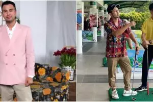 8 Potret Raffi Ahmad bikin lapangan golf bareng tetangga, luas banget