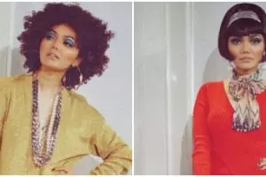 7 Gaya pemotretan Rina Nose dengan style 70-an, memukau dan manglingi