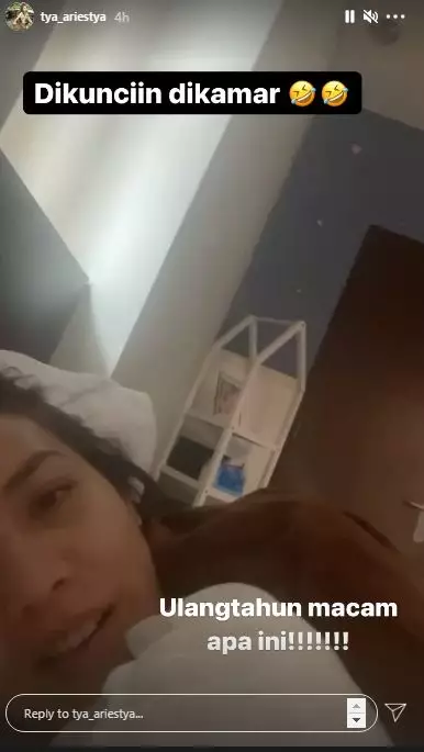 Momen perayaan ulang tahun Tya Ariestya ke-35 Instagram © 2021 brilio.net