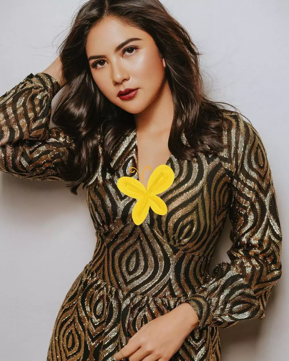 Potret Jessica Mila saat bermakeup tebal © 2021 brilio.net