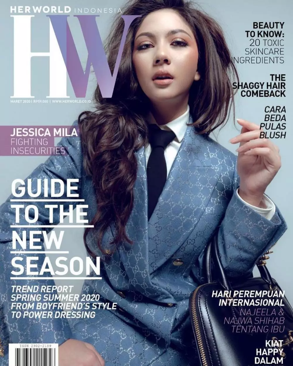 Potret Jessica Mila saat bermakeup tebal © 2021 brilio.net