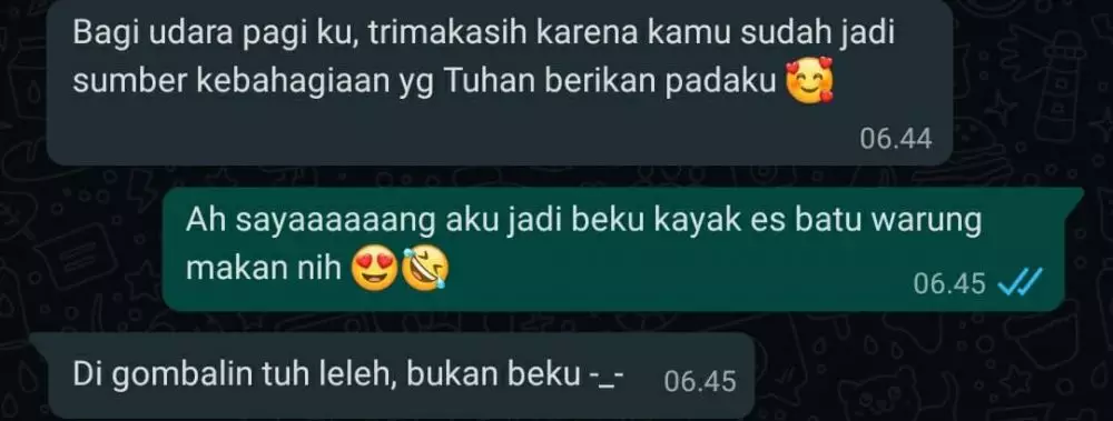 Balasan chat gombal nyeleneh Instagram