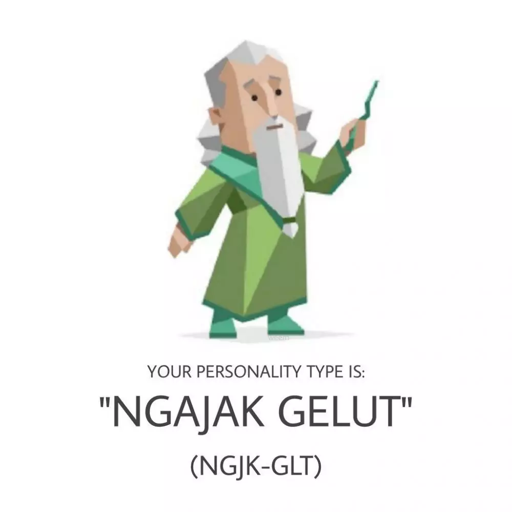 Meme kepribadian MBTI © Twitter