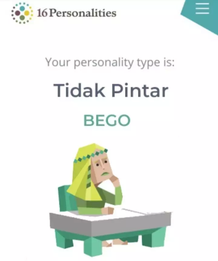 Meme kepribadian MBTI © Twitter