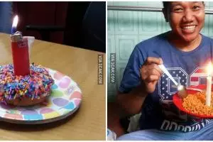 11 Penampakan kue ulang tahun untuk teman ini bikin senyum tipis