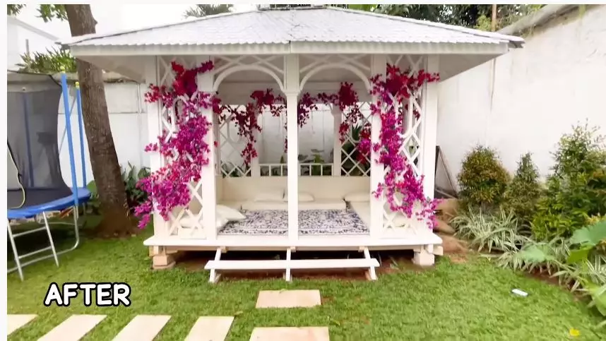 penampakan halaman belakang rumah tasyi © YouTube