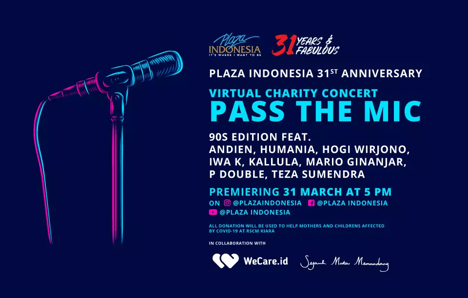 Konser virtual amal Plaza Indonesia © 2021 brilio.net