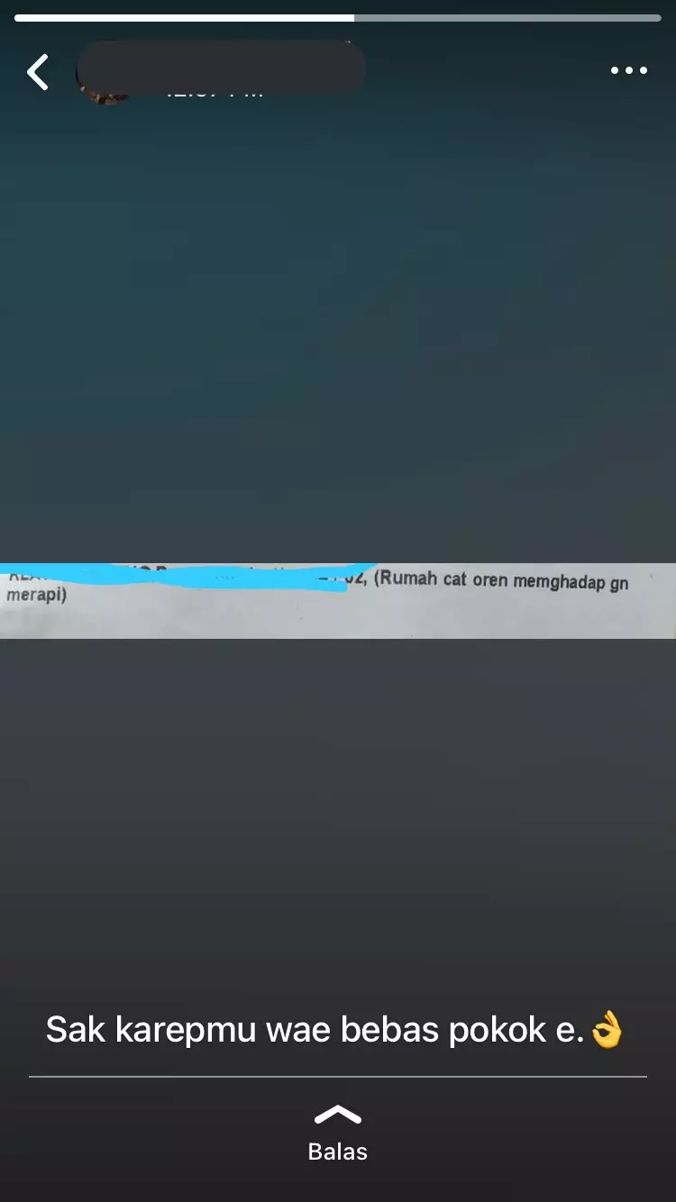 Patokan alamat kirim paket  © Twitter