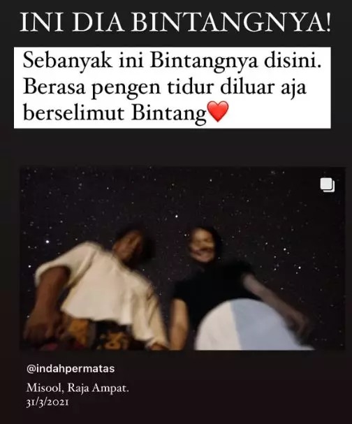 Arie Indah di Raja Ampat © Instagram