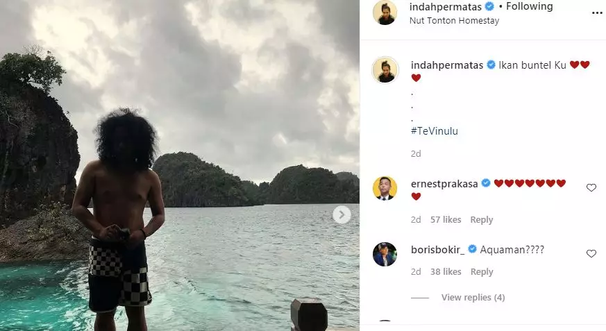 Arie Indah di Raja Ampat © Instagram