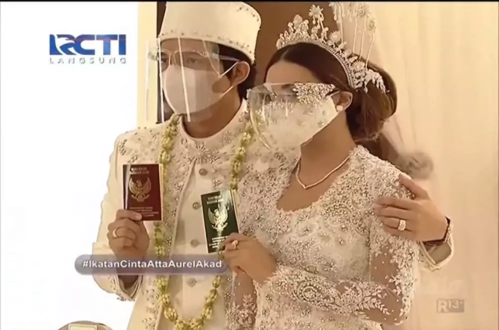 Pernikahan Atta dan Aurel © 2021 brilio.net