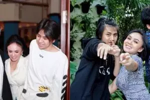 10 Potret kompak Yuni Shara dan dua putranya, gayanya curi perhatian