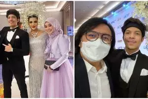 Gaya 15 seleb di syukuran Atta dan Aurel, Rizky dan Lesty serasi
