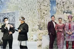 7 Momen kompak Azriel Hermansyah dan Thariq Halilintar saat kondangan