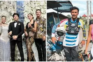 8 Potret kompak Jessica Iskandar dan Vincent Verhaag, kondangan bareng