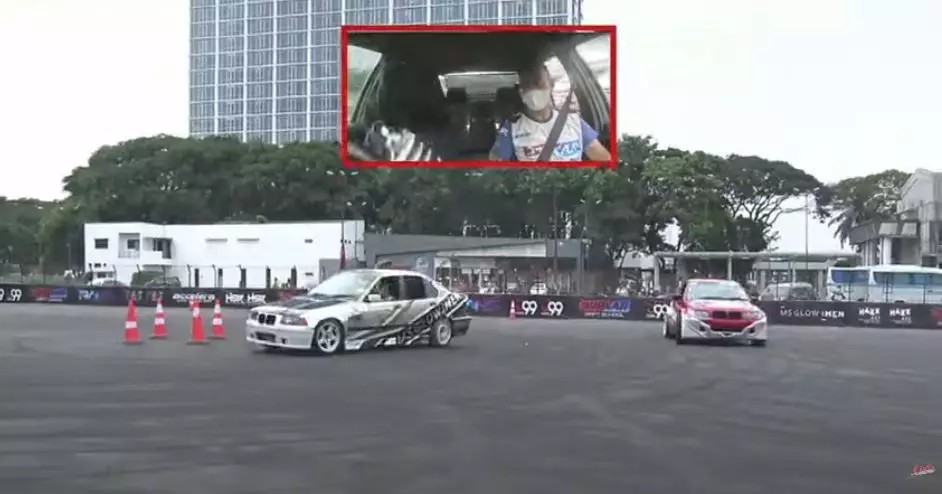 11 Momen menegangkan Cinta Kuya drifting, kepalanya ditutup kain hitam Youtube/cinta