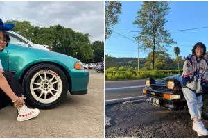 11 Momen Cinta Kuya drifting, kepalanya ditutup kain hitam