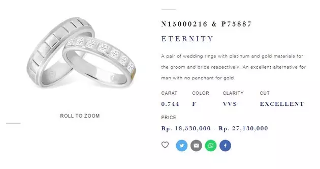 potret cincin nikah atta aurel yang harganya fantastis Berbagai sumber