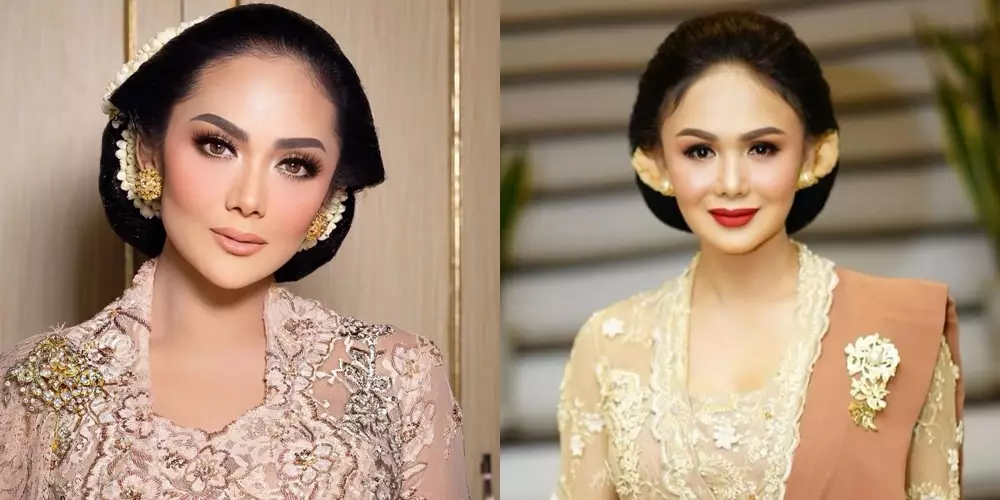 Beda gaya Yuni KD kondangan © Instagram Beda gaya Yuni KD kondangan © Instagram