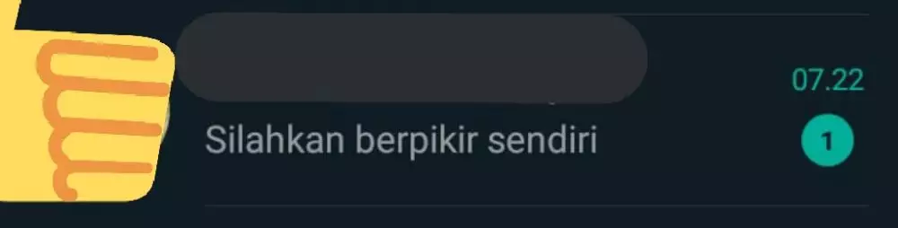 Balasan chat dari dosbing © berbagai sumber