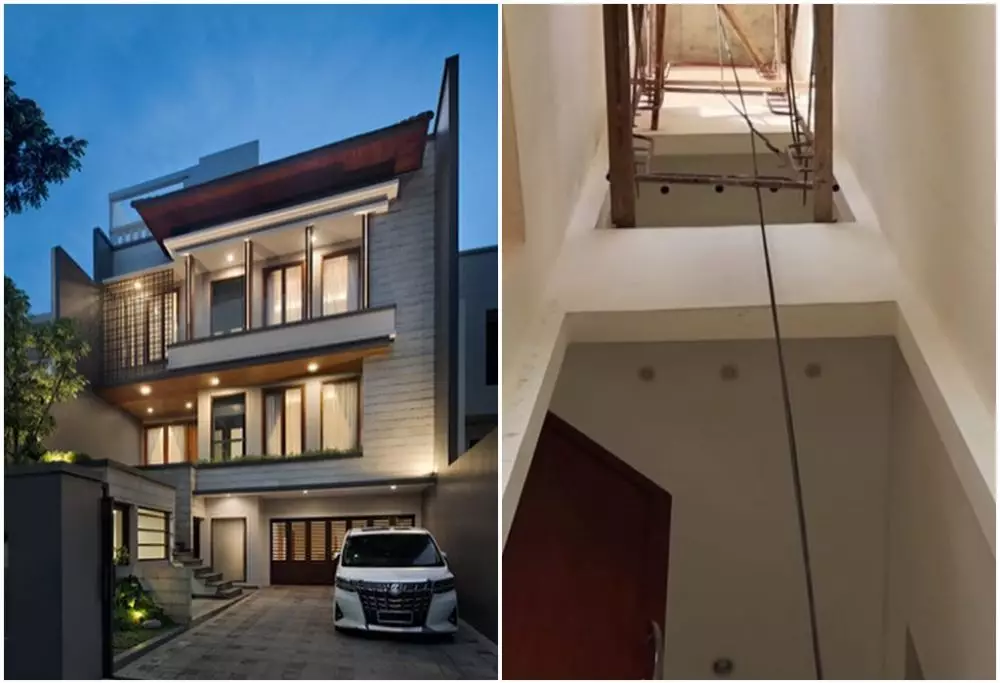 fasilitas lift di rumah seleb © 2021 brilio.net