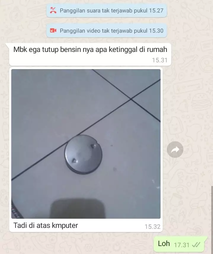 Chat lucu saat bapak bertanya © berbagai sumber
