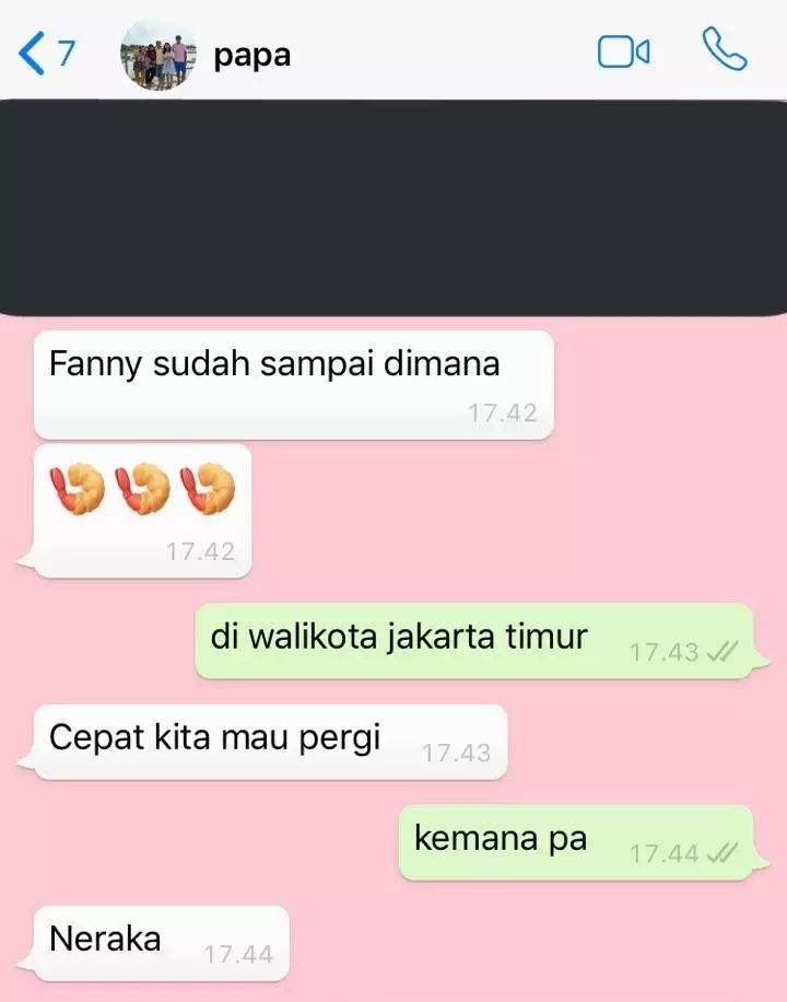 Chat lucu saat bapak bertanya © berbagai sumber