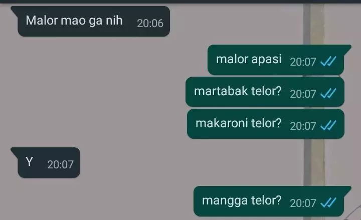 Chat lucu saat bapak bertanya © berbagai sumber