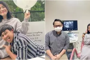 8 Potret Caesar Hito antar Felicya cek kehamilan, suami siaga
