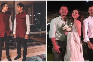 Gaya 10 seleb ganteng saat jadi groomsmen, Baim Wong curi perhatian