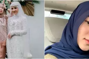 8 Potret Nissa Sabyan di pernikahan sang kakak, gayanya curi perhatian