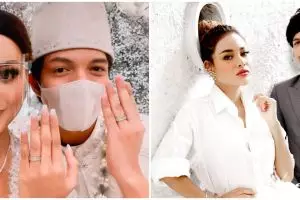 Potret selfie pertama 5 seleb usai jadi suami-istri, bikin baper
