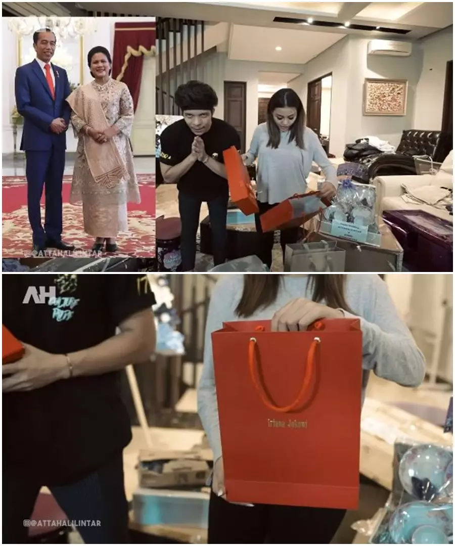 Momen Atta & Aurel buka kado pernikahan © 2021 brilio.net Momen Atta & Aurel buka kado pernikahan © 2021 brilio.net