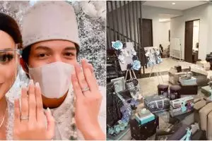 10 Momen Atta dan Aurel buka kado pernikahan, dapat hadiah dari Jokowi