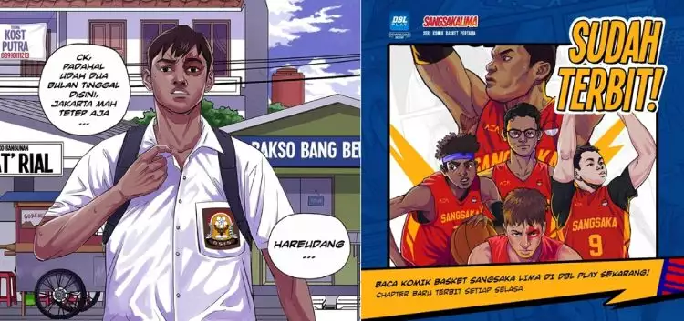 Seri komik basket pertama di Indonesia, Sangsaka Lima sudah terbit lho