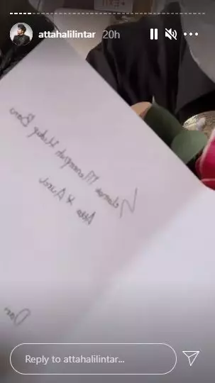 honeymoon atta dan aurel Instagram