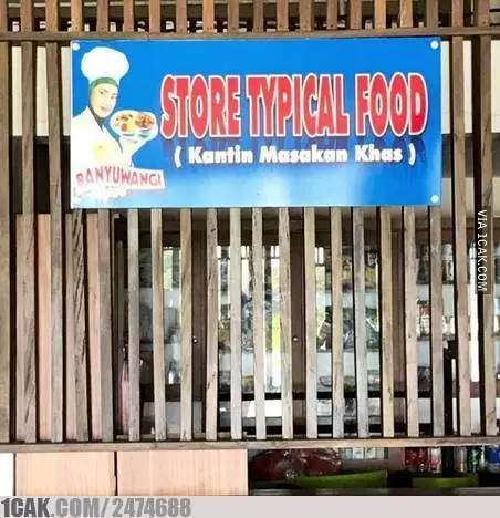 warung makan pakai bahasa Inggris © berbagai sumber