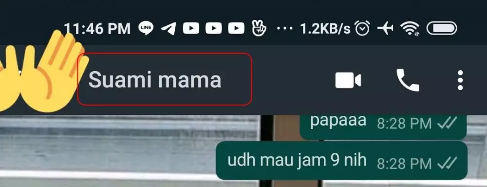 Nama kontak ayah di HP © berbagai sumber