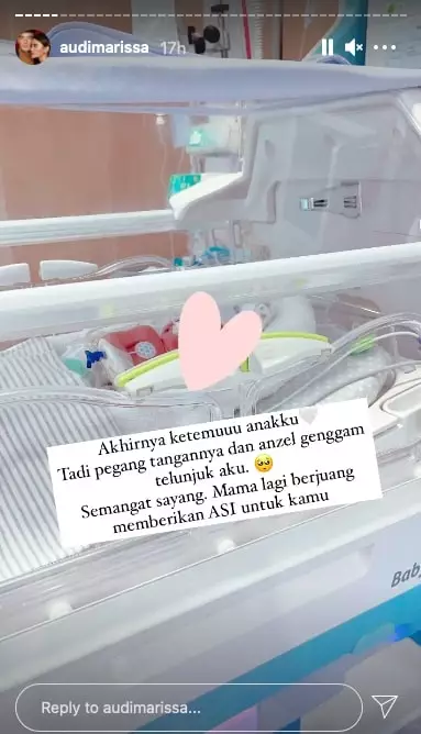 Audi Marissa temui bayinya © berbagai sumber