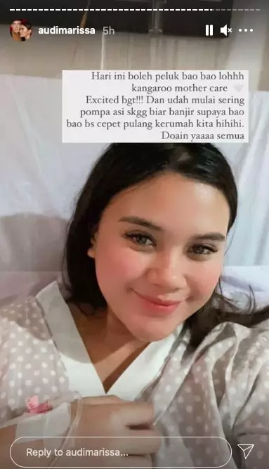 Audi Marissa temui bayinya © berbagai sumber