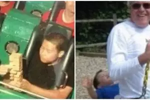 10 Potret kocak orang naik wahana bermain, lucunya bikin geleng kepala