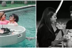 10 Momen bulan madu Atta dan Aurel di Bali, romantis bikin baper