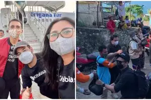 10 Momen Rachel Vennya jadi relawan banjir NTT, tak kuasa tahan tangis