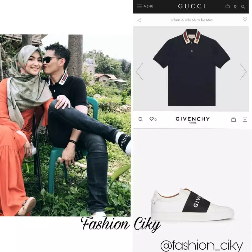 harga outfit Rezky Aditya © Instagram