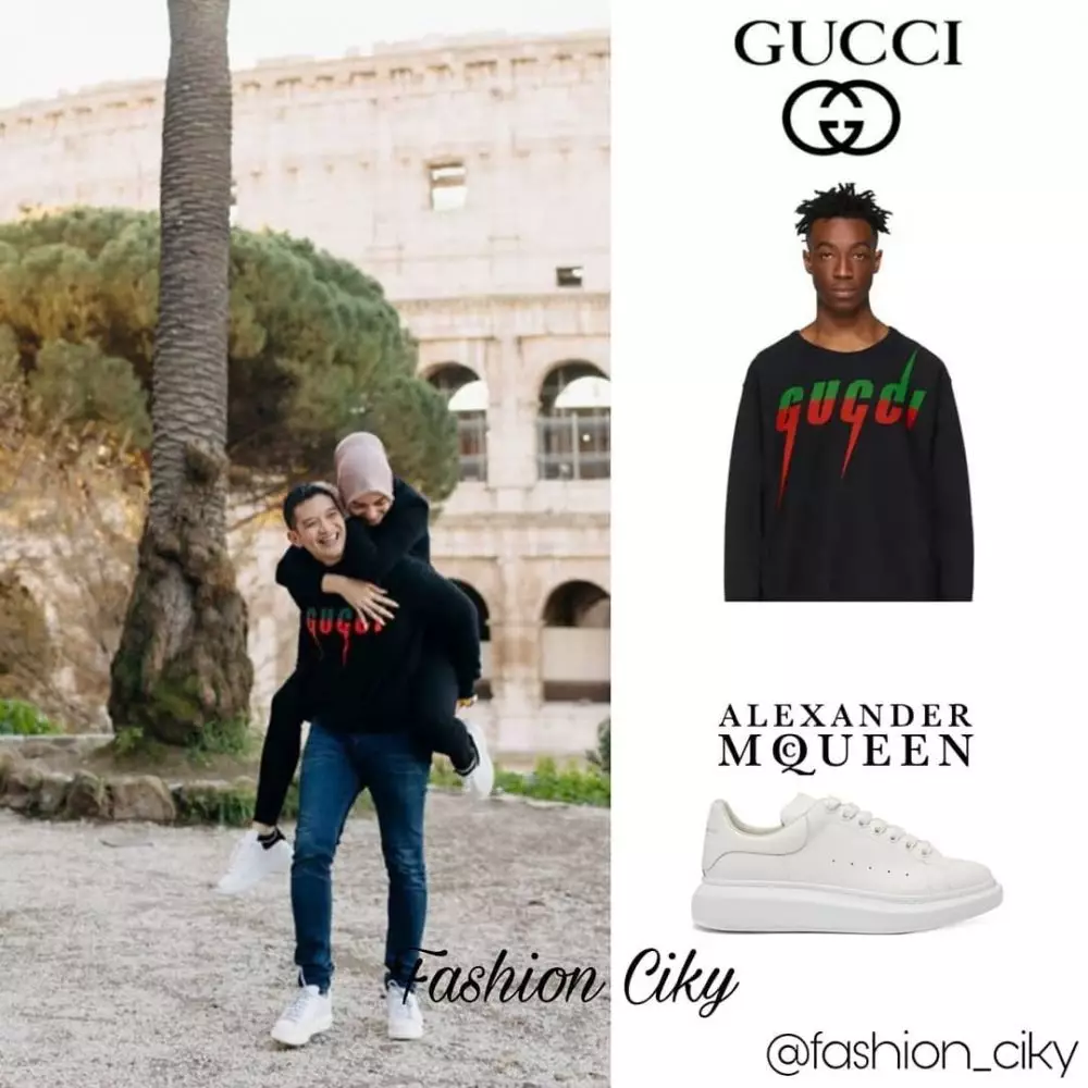 harga outfit Rezky Aditya © Instagram