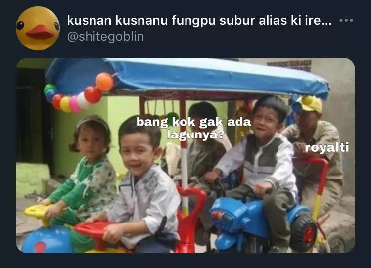 Meme lucu bayar royalti ©berbagai sumber Meme lucu bayar royalti ©berbagai sumber
