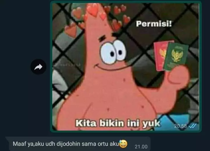 Balasan chat pas lagi PDKT © berbagai sumber