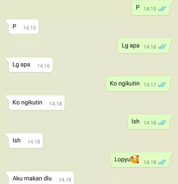Balasan chat pas lagi PDKT © berbagai sumber