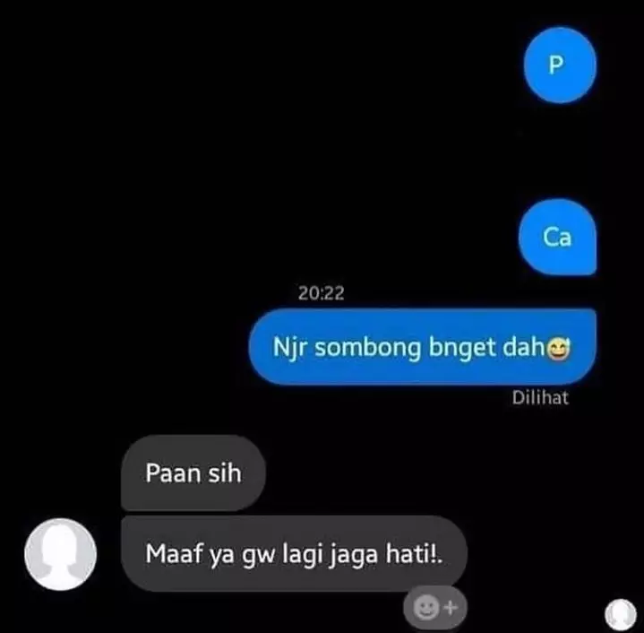 Balasan chat pas lagi PDKT © berbagai sumber